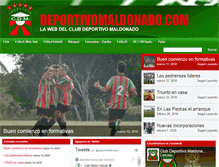 Tablet Screenshot of deportivomaldonado.com